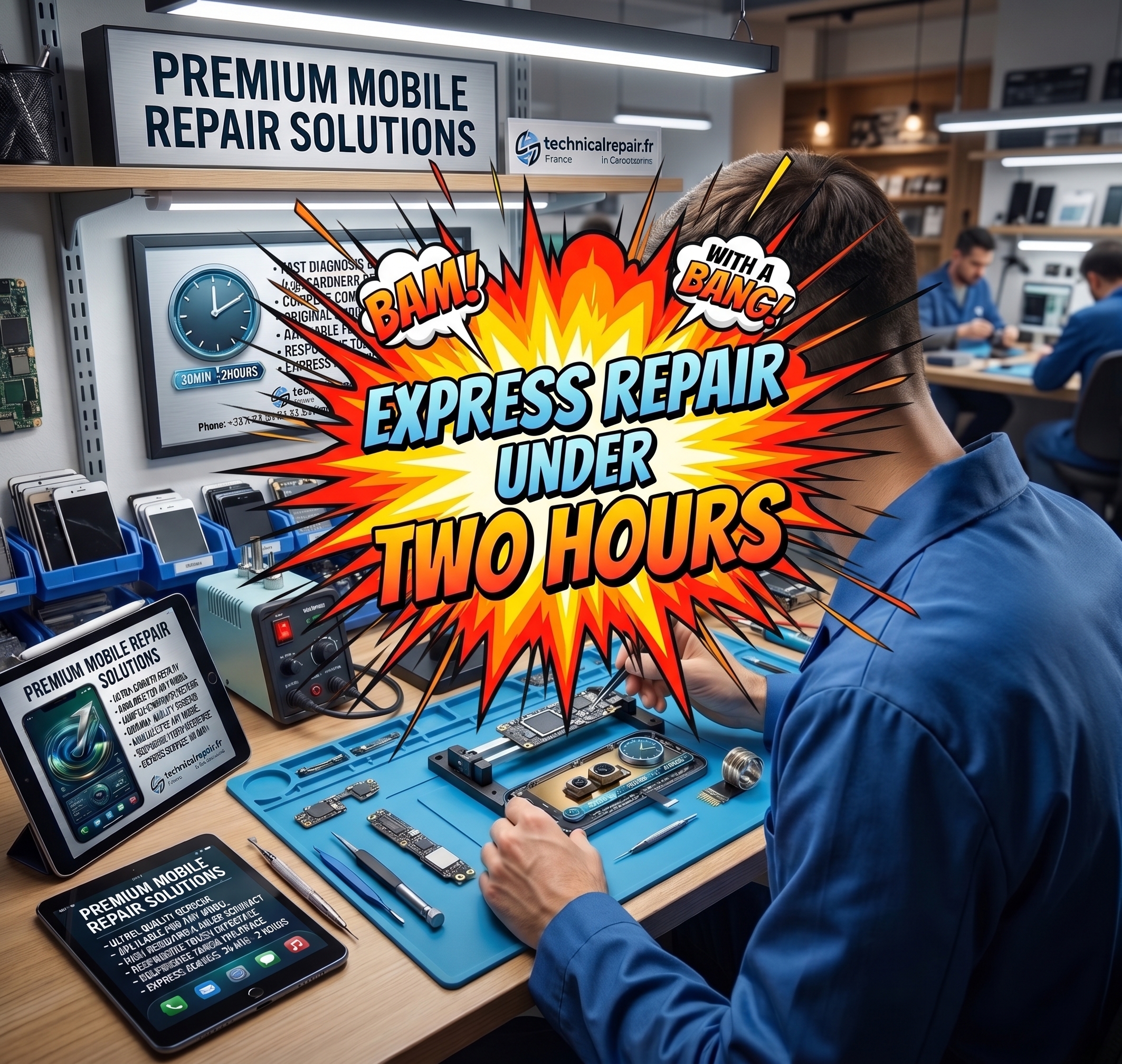 ⏱️ Réparation Express (30 min à 2h)